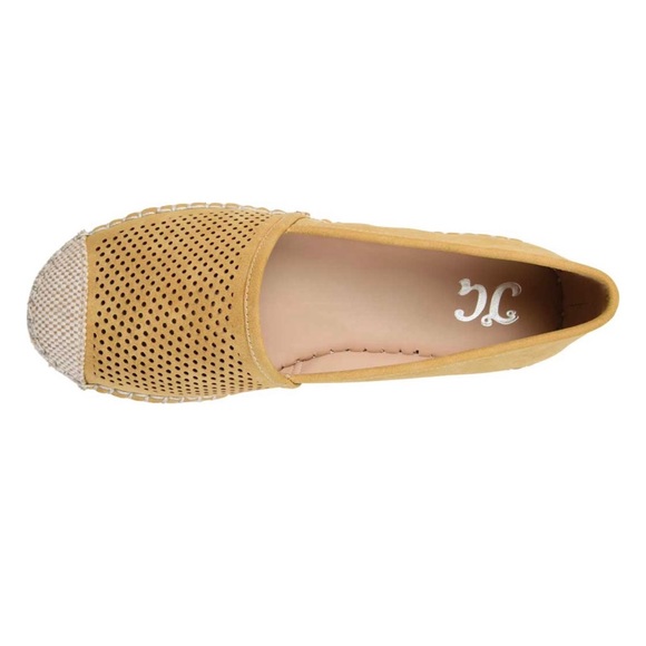 Journee Collection Rosela Perforated Faux Leather Flats - Picture 3 of 7